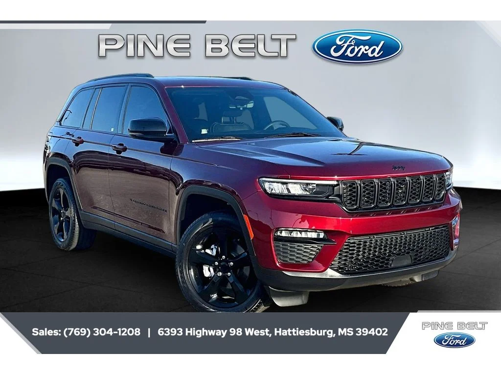 Used 2025 Velvet Red Pearlcoat Jeep Limited image 1