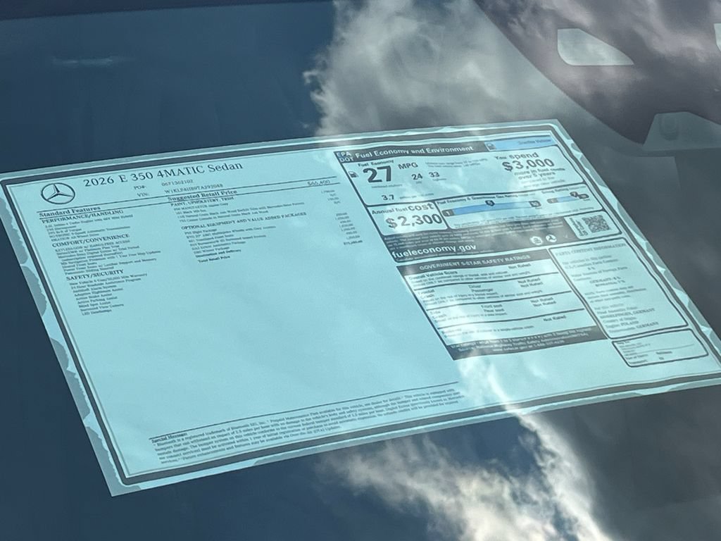 New 2026 MANUFAKTUR Alpine Grey Mercedes-Benz E 350 image 70