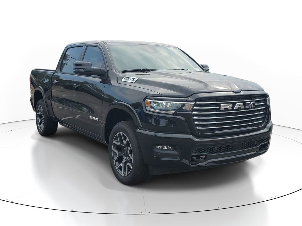 New 2026 Diamond Black Crystal Pearl-Coat Exterior Paint RAM Laramie image 1