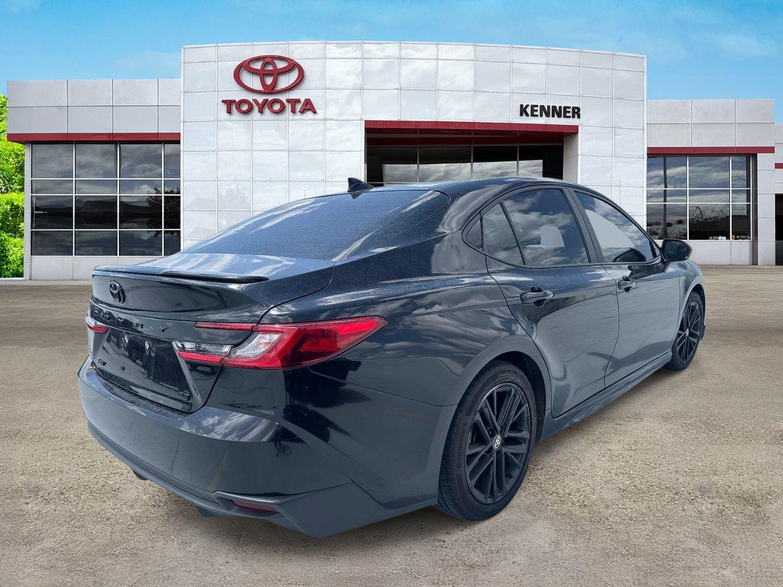 Used 2025 Midnight Black Metallic Toyota SE image 6