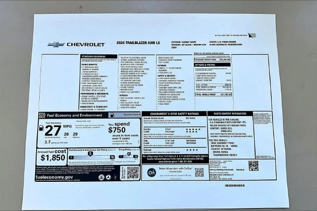 New 2026 Summit White Chevrolet LS image 14