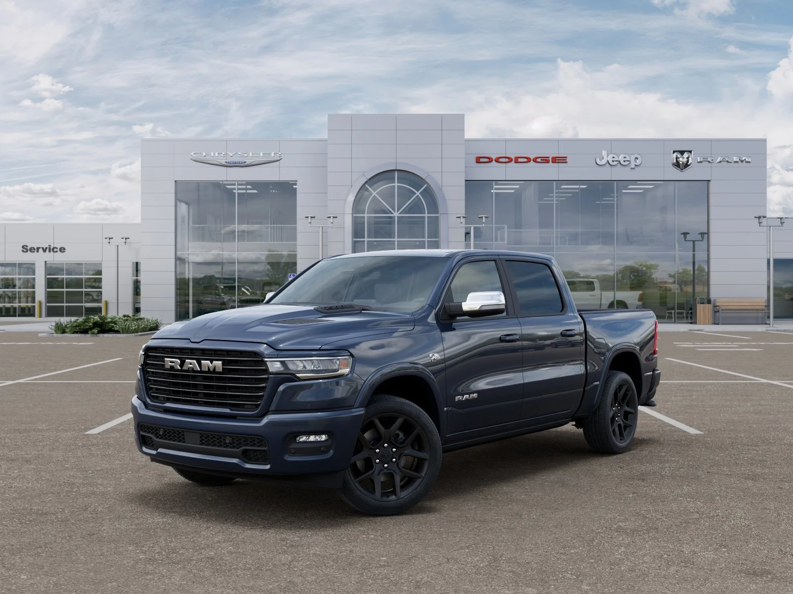 New 2026 Forged Blue Metallic Exterior Paint RAM Laramie image 28