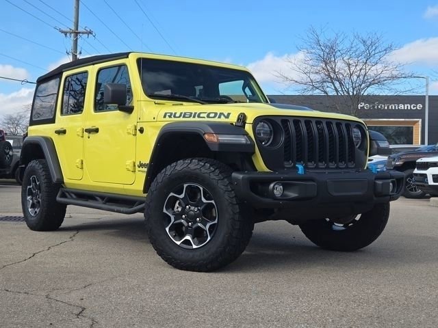 Used 2022 Jeep Wrangler Unlimited Rubicon 4XE with VIN 1C4JJXR65NW234530 for sale in Centerville, OH