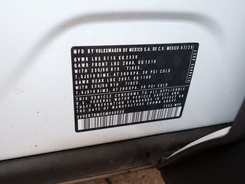 Certified Used 2025 White Volkswagen 2.0T SE image 31