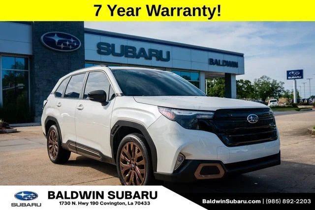 Certified Used 2025 Crystal White Pearl Subaru Sport image 1