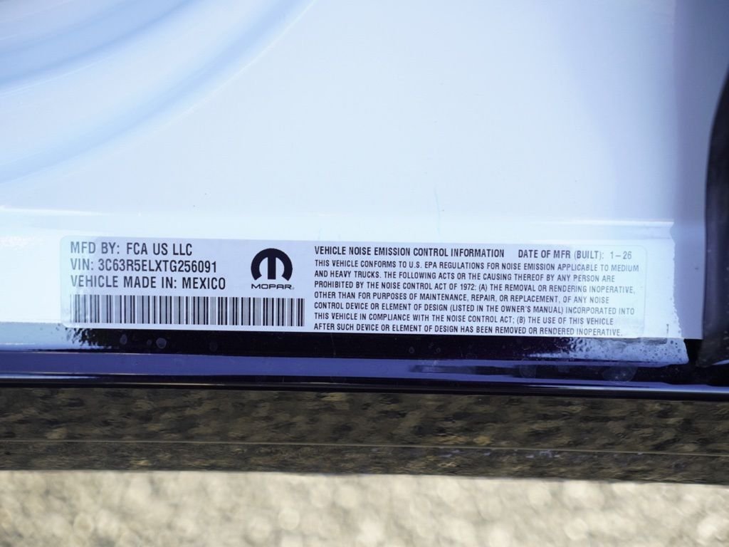 New 2026 Bright White Clear-Coat Exterior Paint RAM Rebel image 29