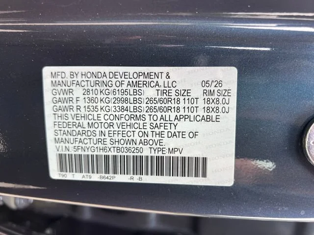 New 2026 Blue Pearl Honda TrailSport image 18