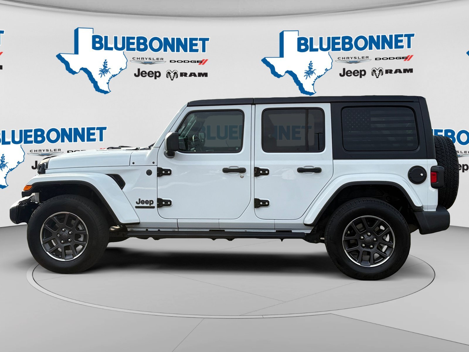 Certified Used 2021 Bright White Clearcoat Jeep Unlimited 80th Anniversary image 8