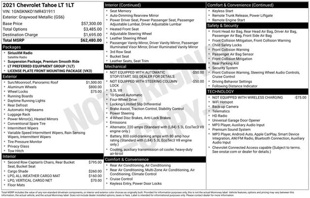 Used 2021 Graywood Metallic Chevrolet LT image 16
