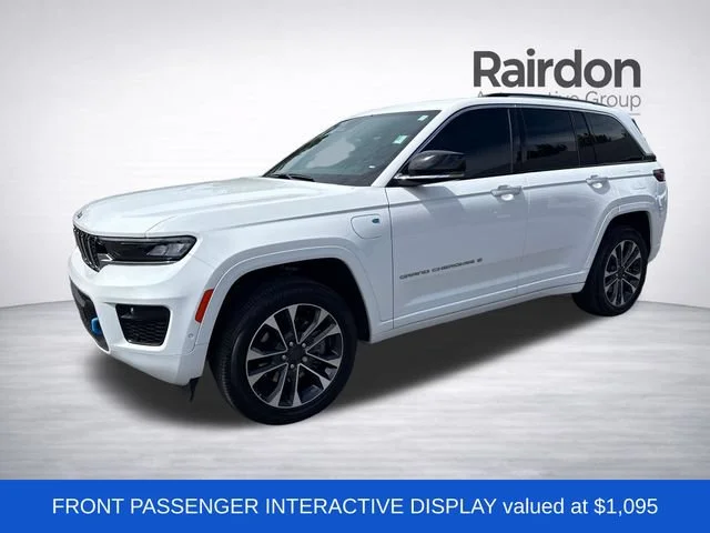 Used 2023 Bright White Clearcoat Jeep Overland 4xe image 3