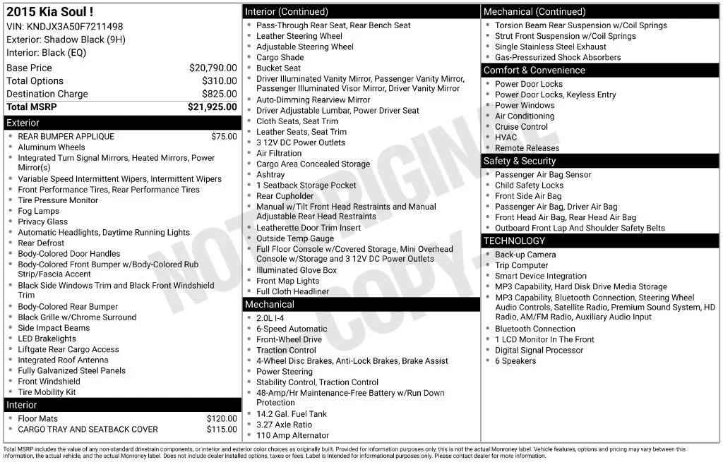 Used 2015 Black Kia Exclaim image 2