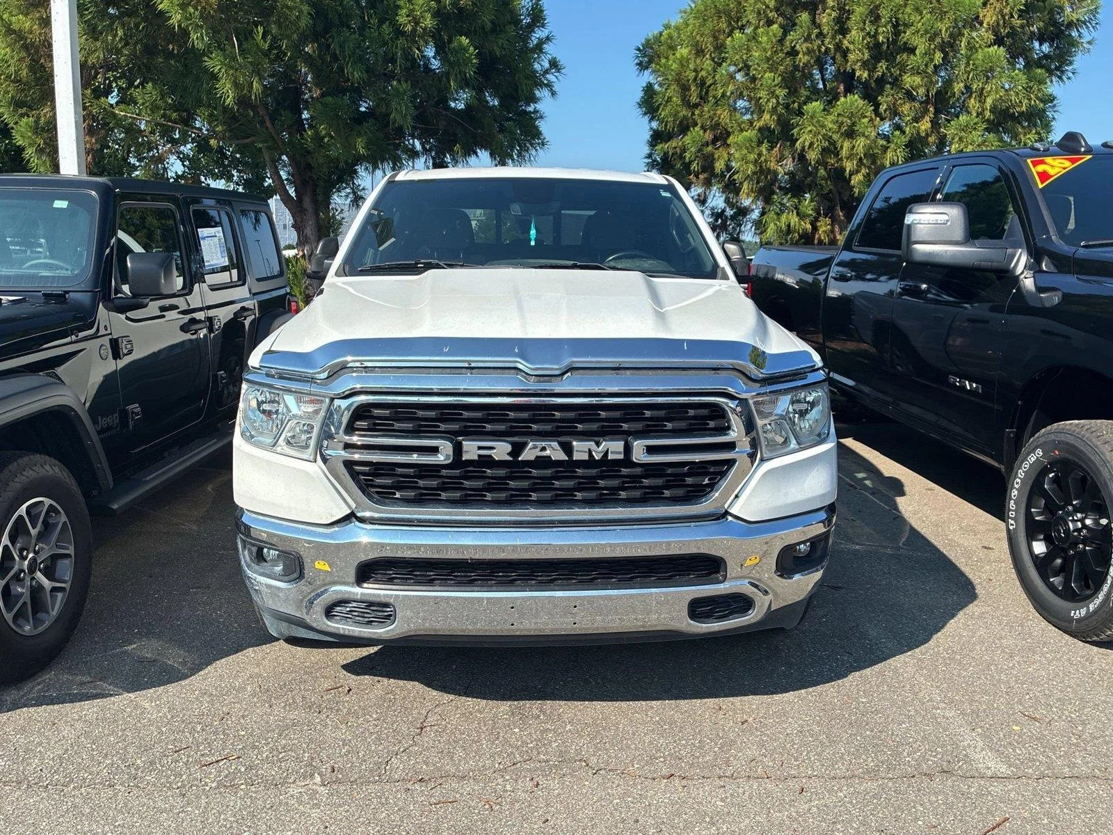 Used 2023 Bright White Clearcoat Ram Big Horn image 2