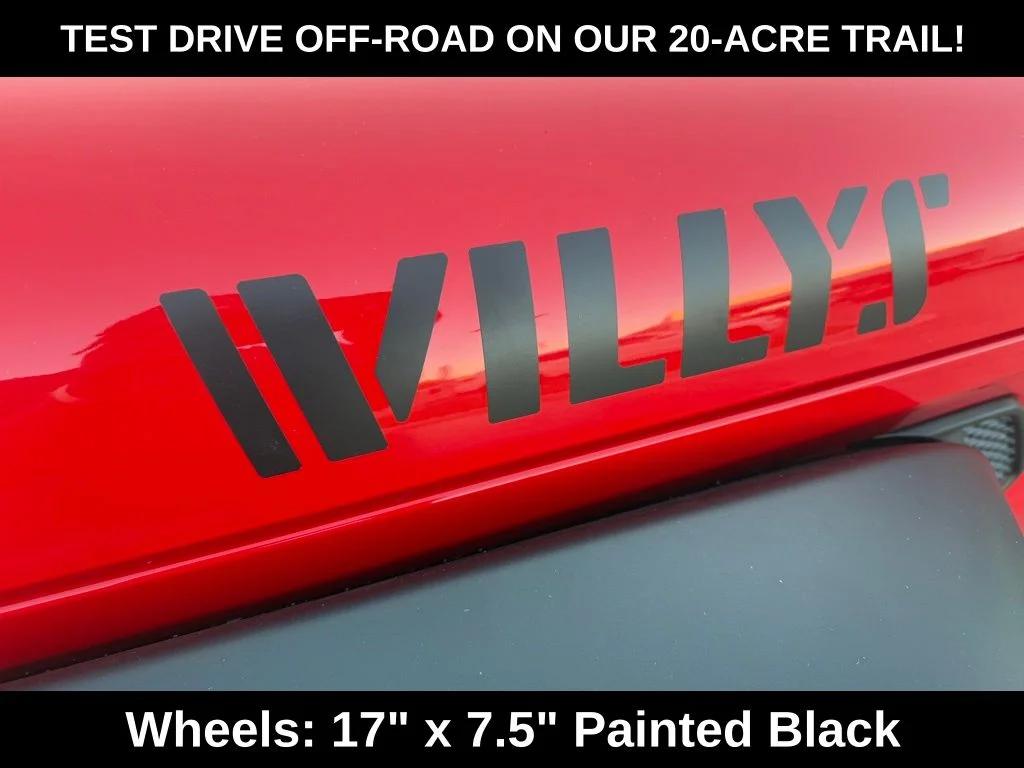 New 2026 Firecracker Red Clear-Coat Exterior Paint Jeep Willys image 27