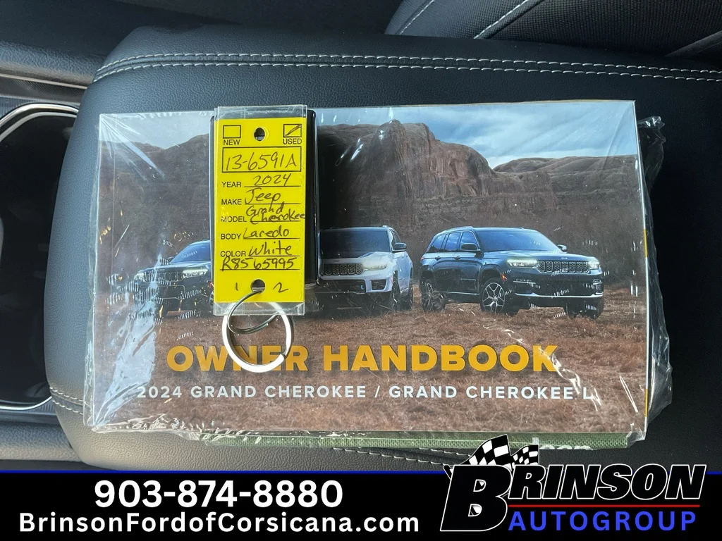 Used 2024 Bright White Clearcoat Jeep Laredo image 35
