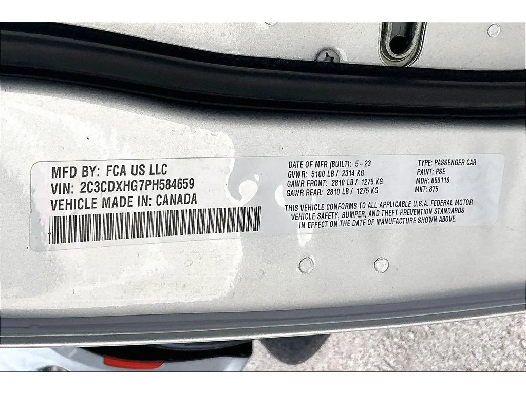 Used 2023 Triple Nickel Clearcoat Dodge GT image 31