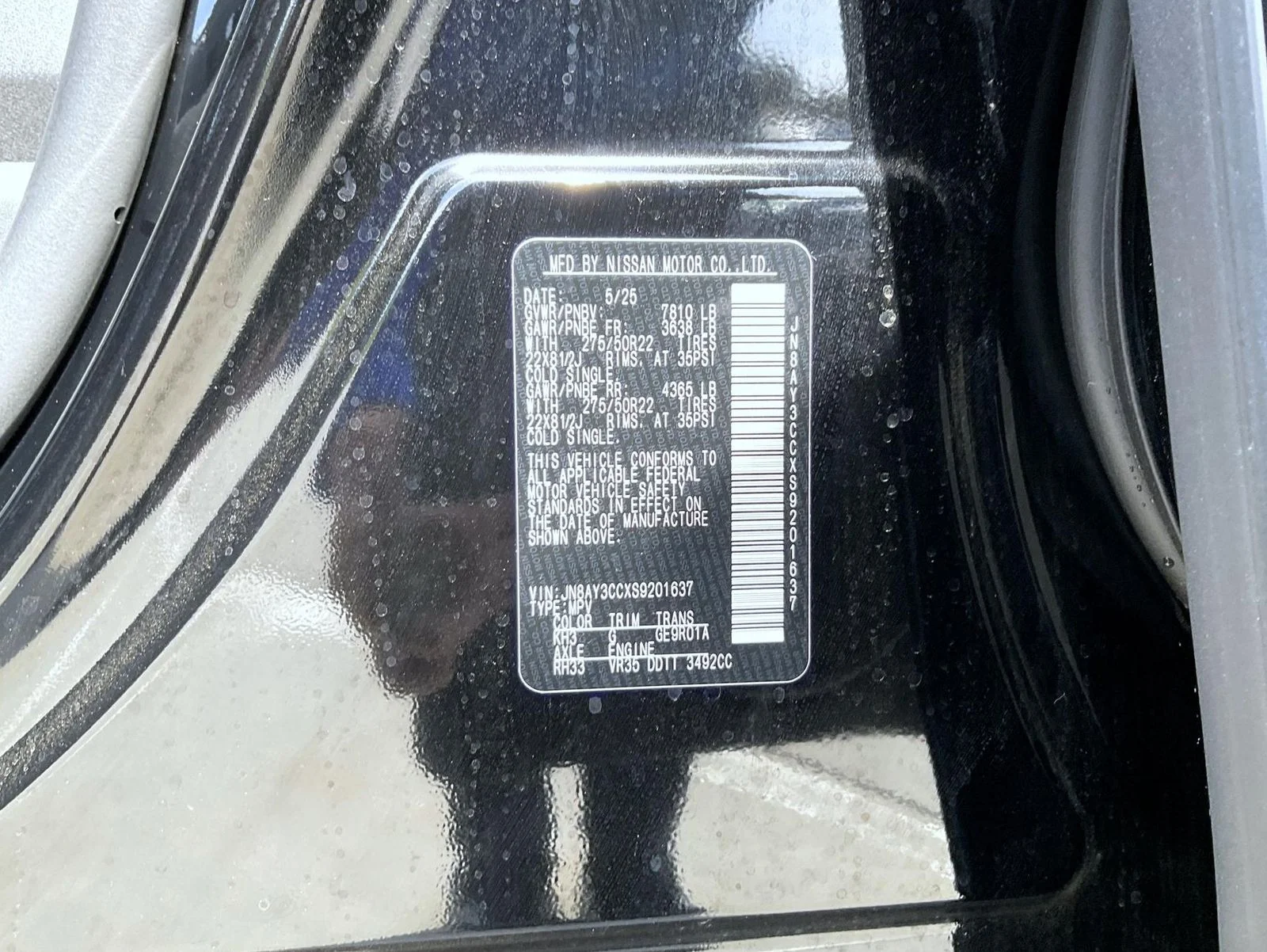 Used 2025 Black Nissan Platinum Reserve image 28