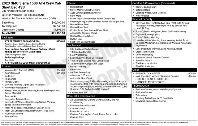 2023 GMC Sierra 4WD Crew Cab Short Box AT4's photo