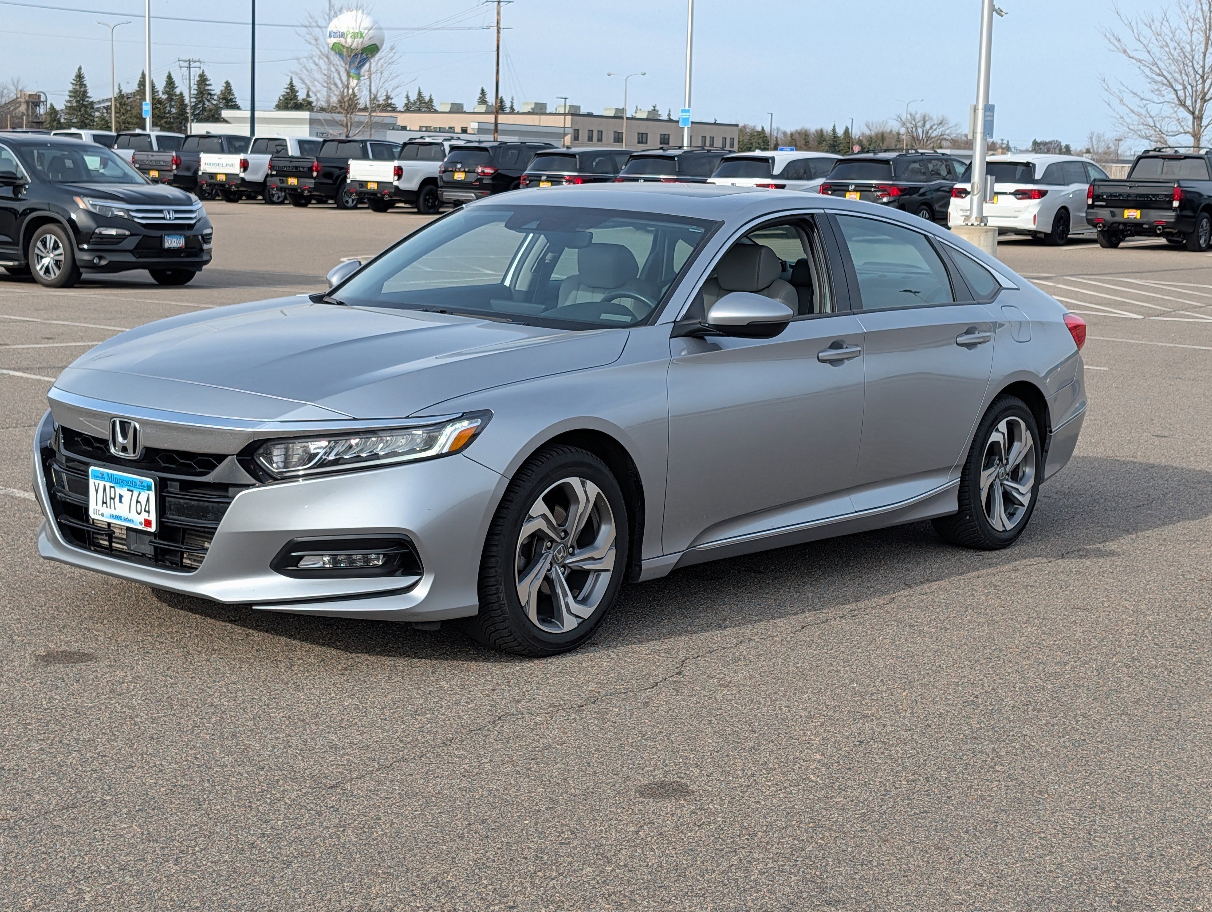 Used 2018 Honda Accord EX-L with VIN 1HGCV1F56JA209568 for sale in Waite Park, Minnesota