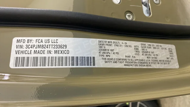 New 2026 41 Exterior Paint Jeep Limited image 32
