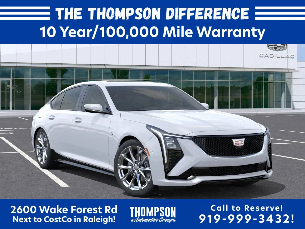 New 2026 Vibrant White Tricoat Cadillac Sport image 7