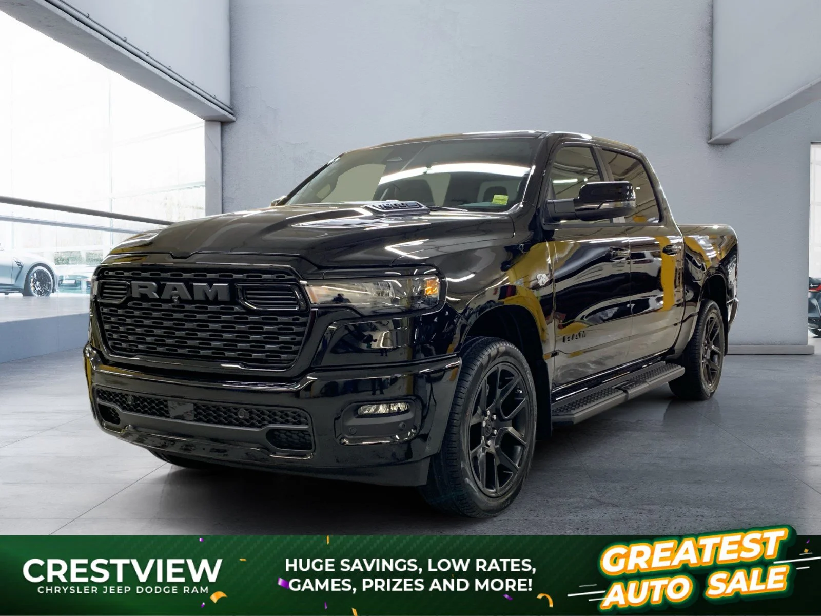 New 2026 Diamond Black Crystal Pearl Ram Sport image 1