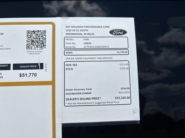 Used 2025 Black Ford XLT image 3