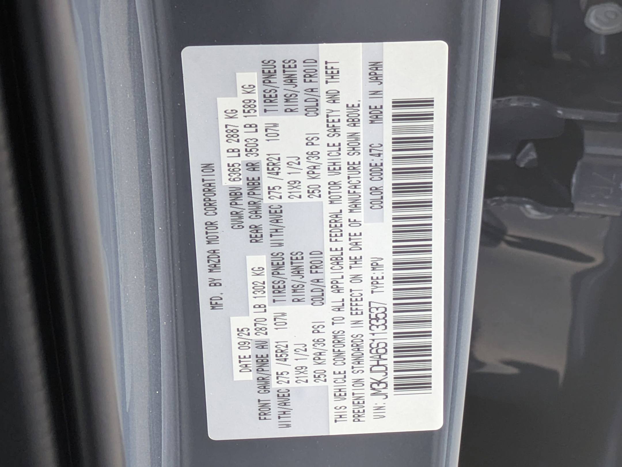 New 2025 Polymetal Gray Metallic Mazda Premium AWD image 22