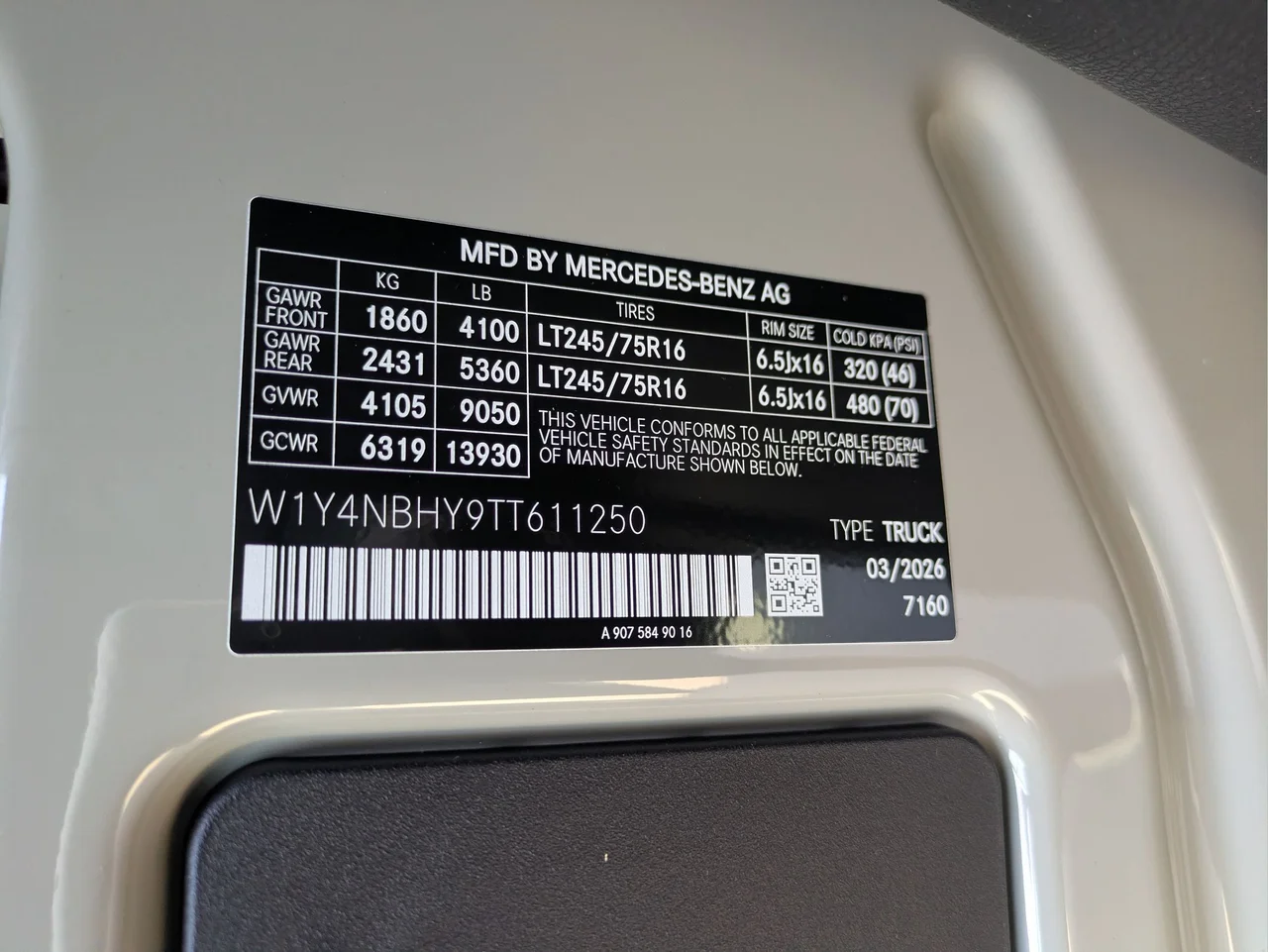 New 2026 Stone Gray Mercedes-Benz Cargo 144 WB image 12