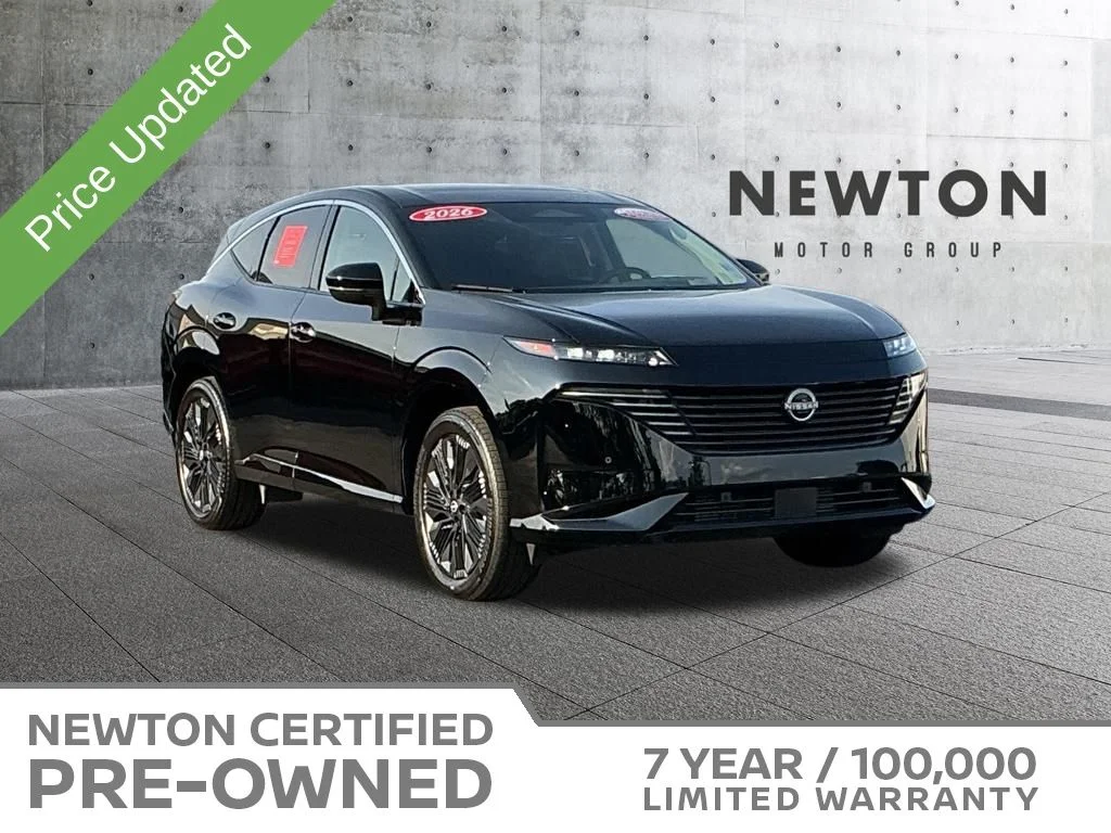 Certified Used 2026 Super Black Nissan Platinum image 1