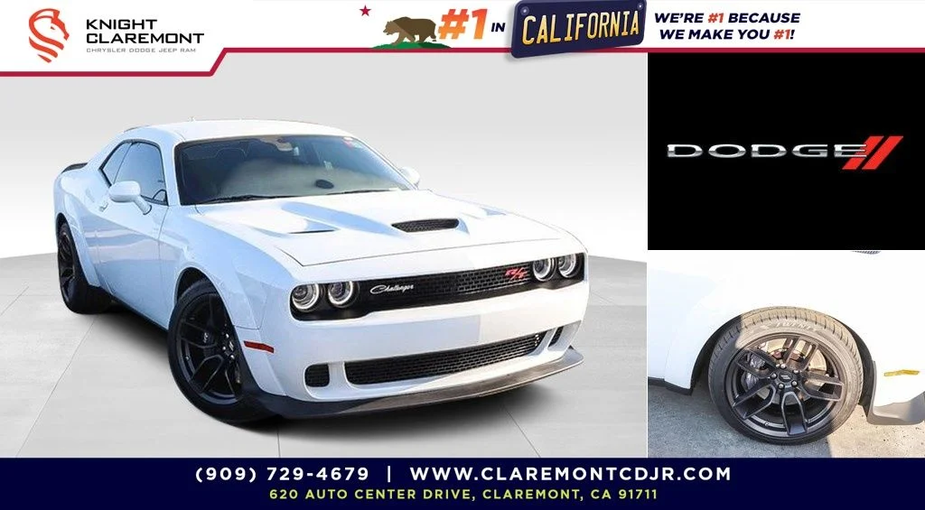 Used 2023 White Dodge R/T Scat Pack Widebody image 1