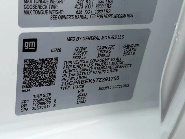 New 2026 Summit White Chevrolet Custom image 10