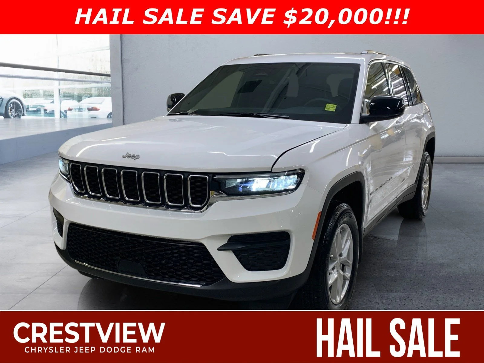 New 2026 Bright White Jeep Laredo image 1