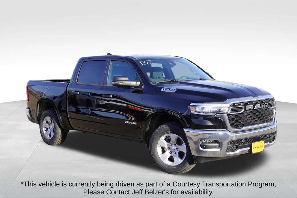 New 2026 Diamond Black Crystal Pearl-Coat Exterior Paint RAM Big Horn image 1