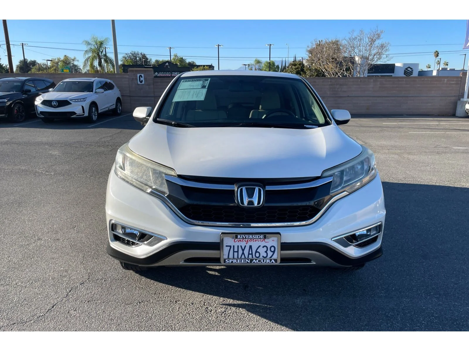 Used 2015 White Diamond Pearl Honda EX image 8