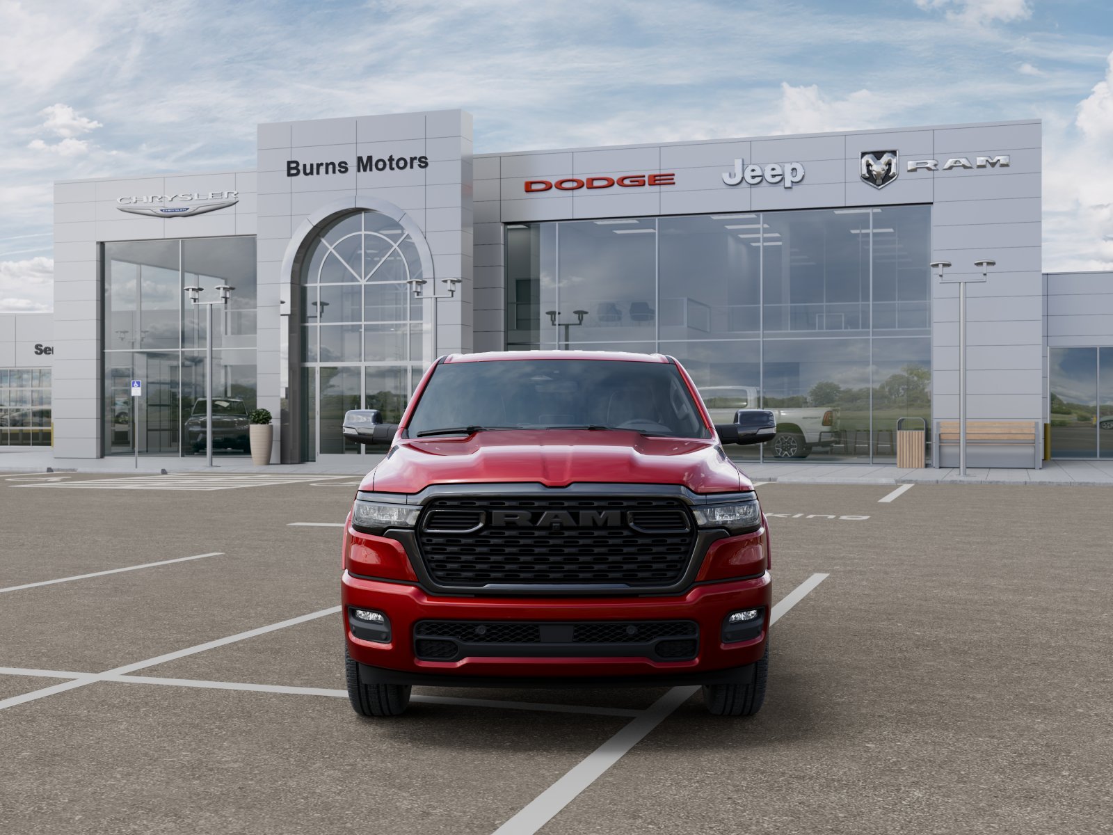 New 2026 Molten Red Pearl-Coat Exterior Paint RAM Lone Star Night Edition image 32