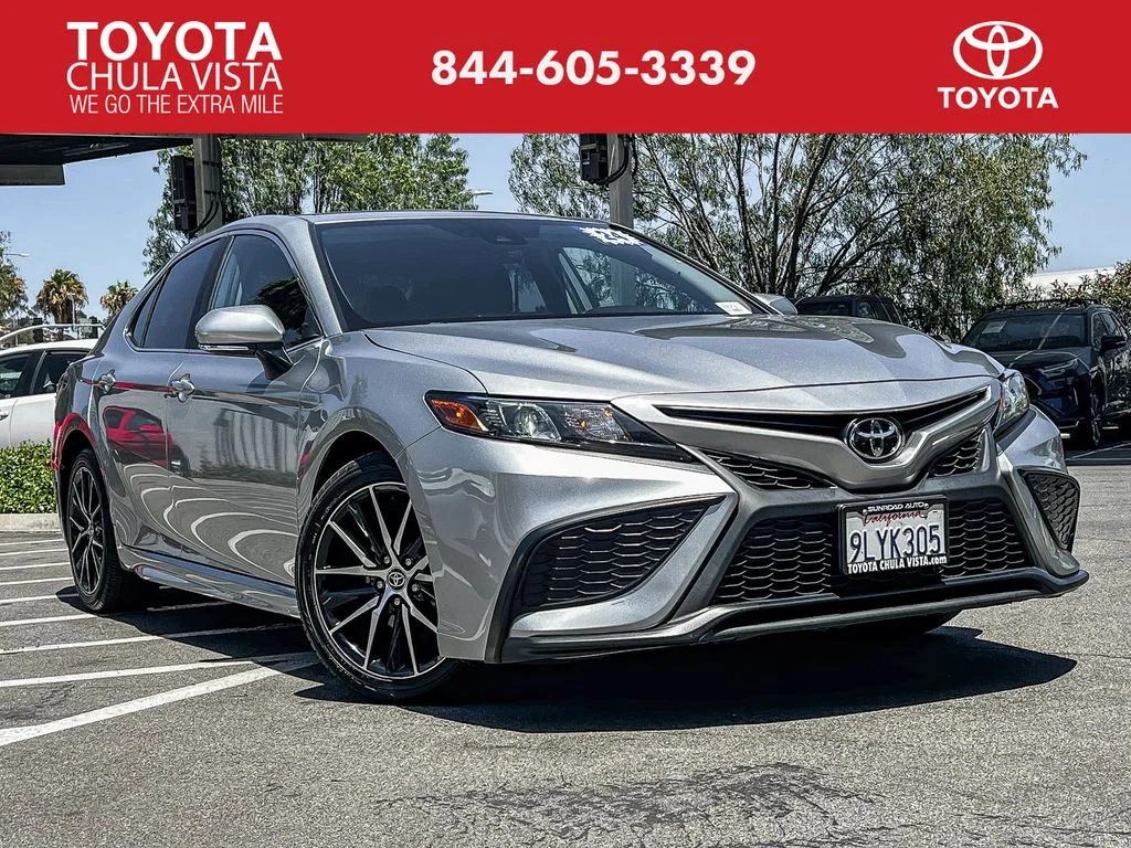 Certified Used 2024 Silver Toyota SE image 1