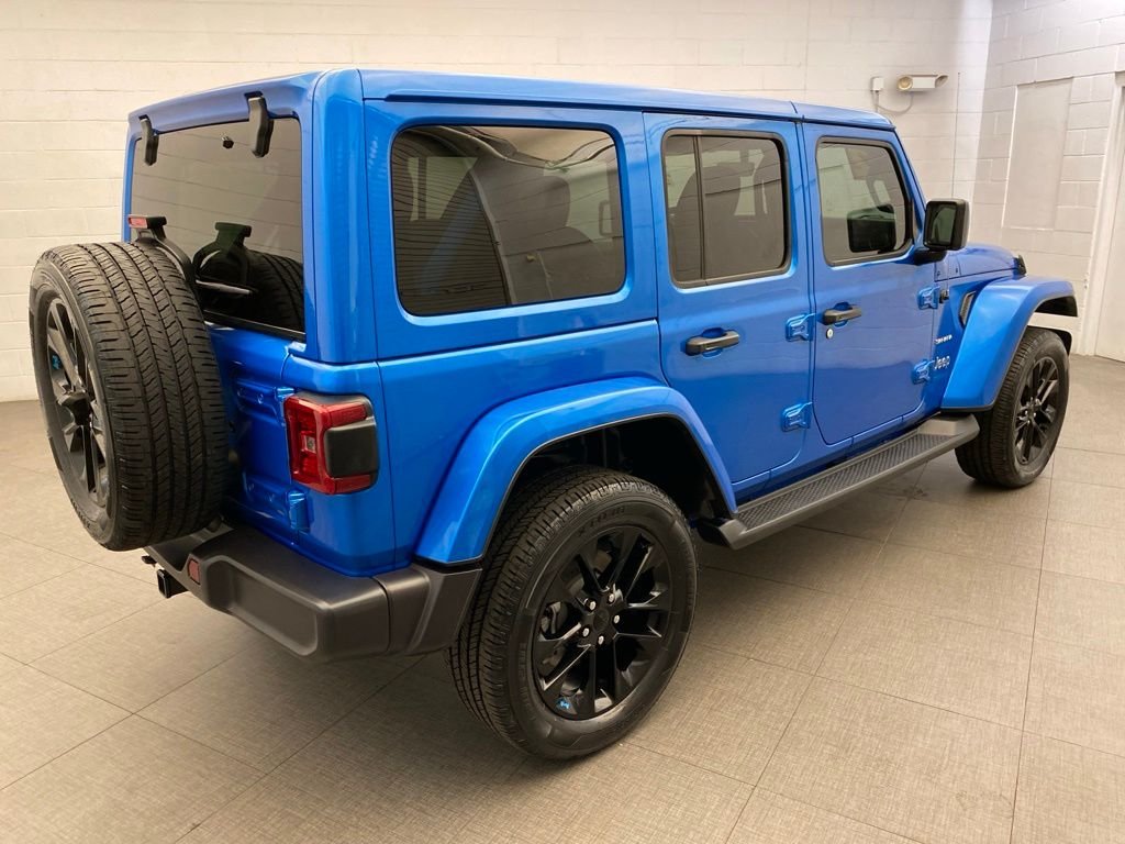 Used 2022 Blue Jeep Unlimited Sahara 4xe image 7