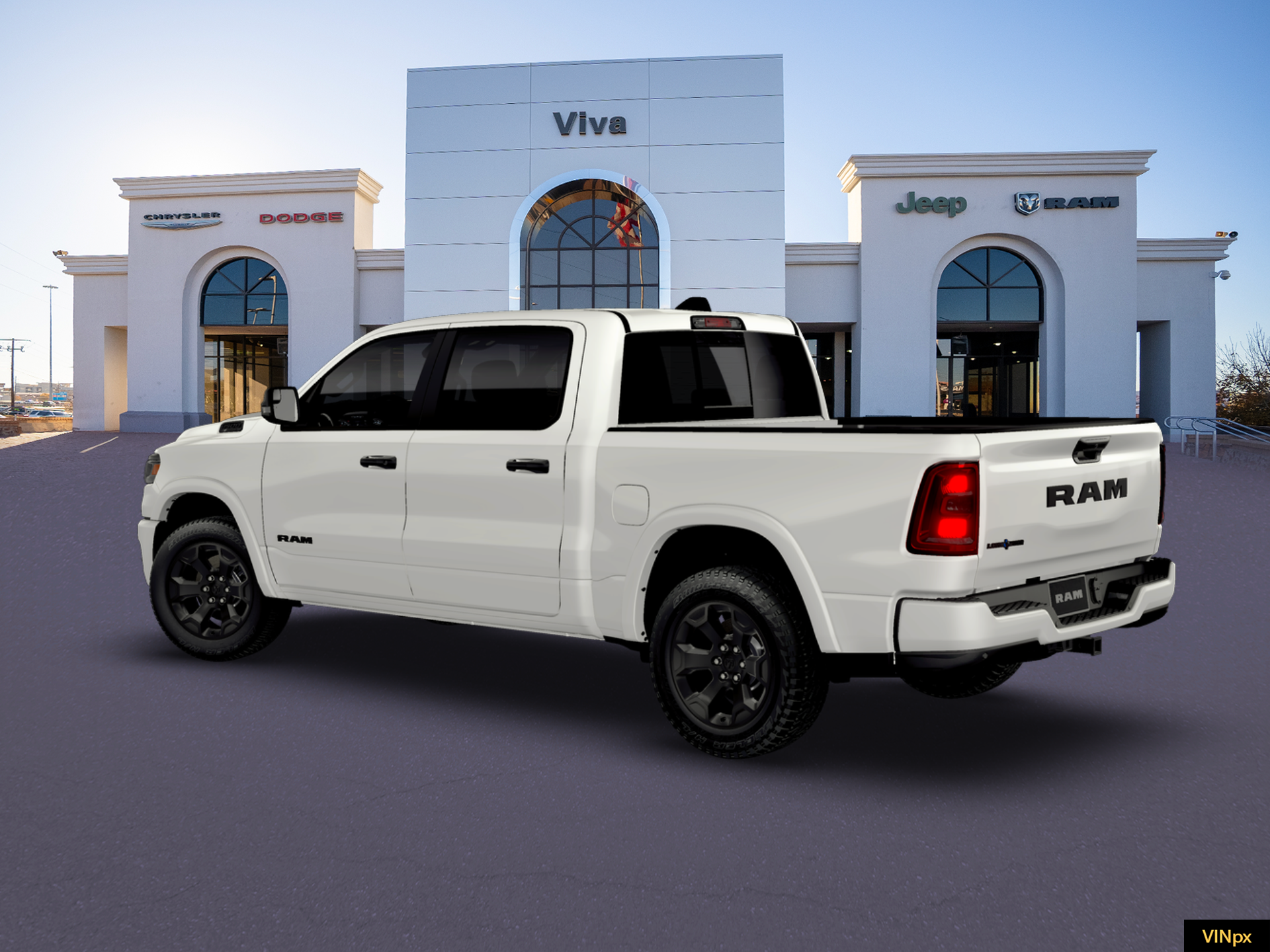 New 2026 Bright White Clear-Coat Exterior Paint RAM Big Horn/Lone Star image 4