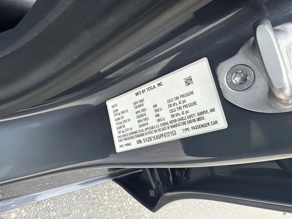 Used 2023 Gray Tesla Base image 26