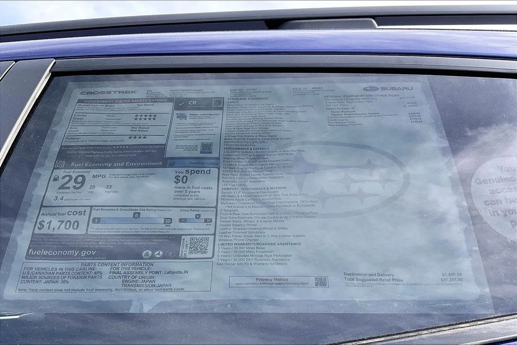 New 2026 SAPPHIRE BLUE PEARL Subaru Limited image 16