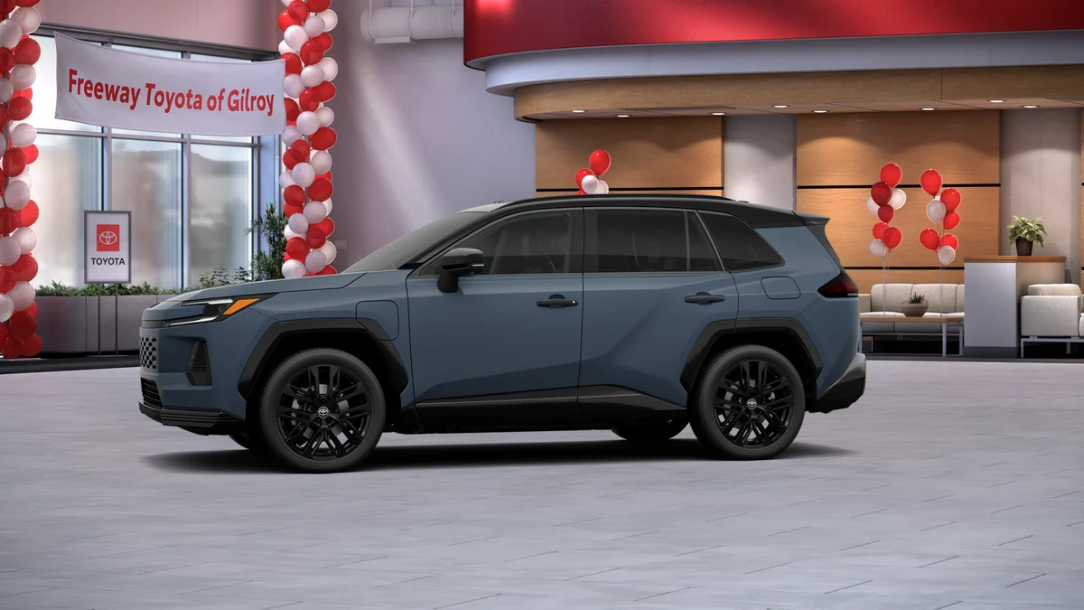 New 2026 Storm Cloud with Midnight Black Metallic roof Toyota XSE image 3