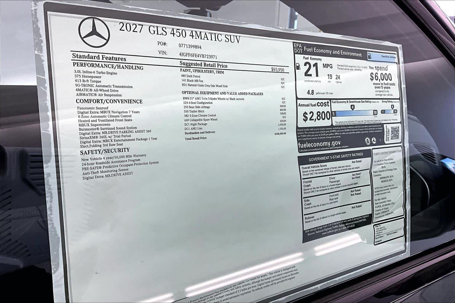 New 2027 Dark Petrol Mercedes-Benz GLS 450 image 26