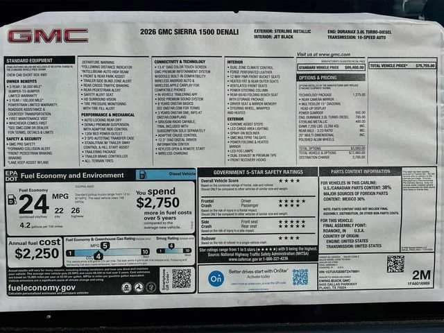 New 2026 Sterling Metallic GMC Denali image 21