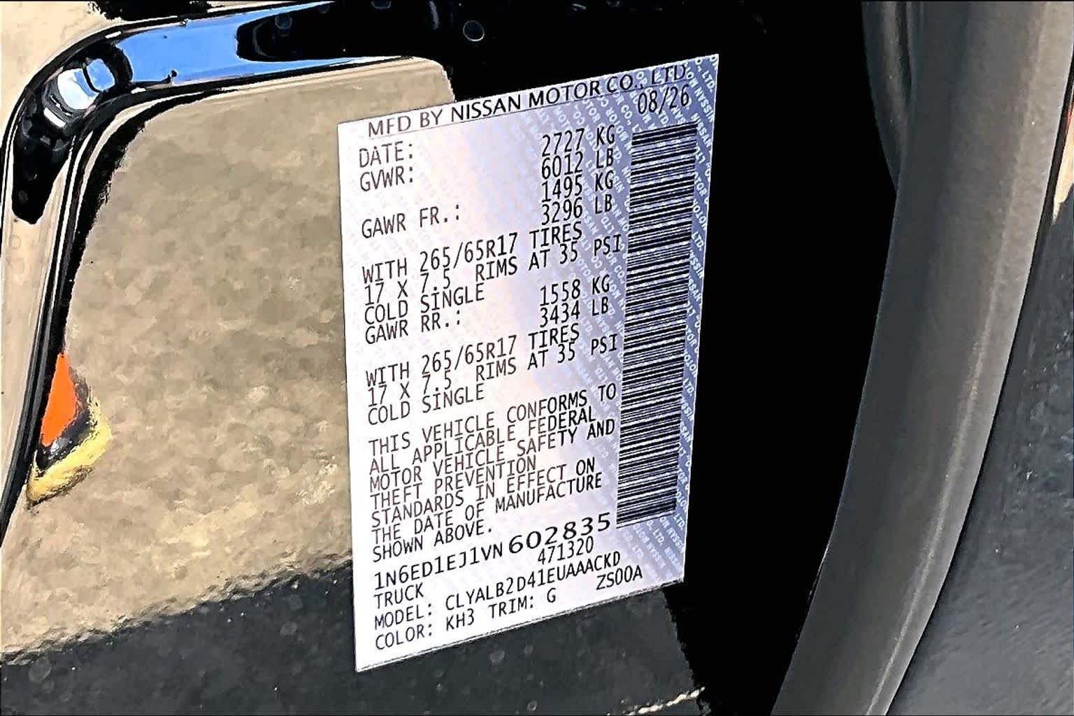 New 2027 Super Black Nissan SV image 17