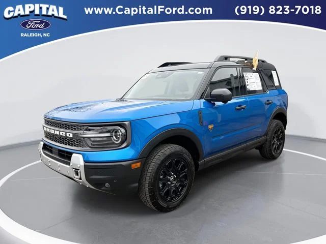 Used 2025 Blue Ford Badlands image 1