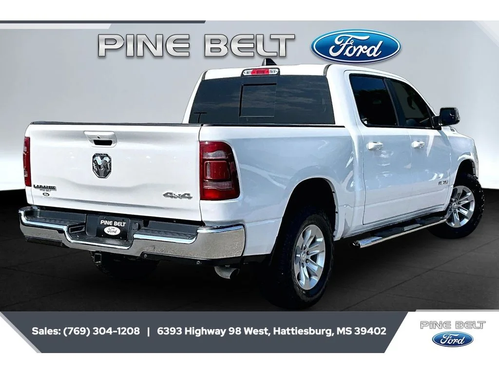 Used 2023 Ivory White Tri-Coat Pearlcoat Ram Laramie image 11