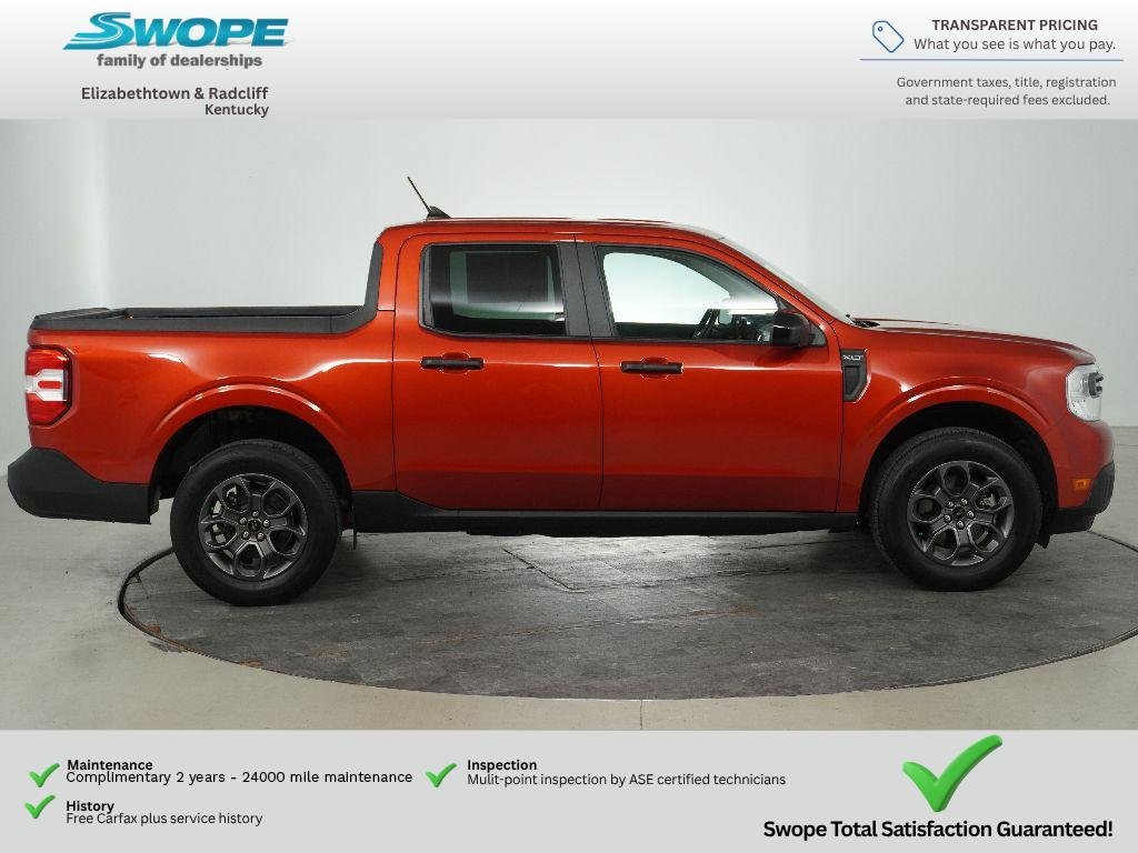 Used 2024 Hot Pepper Red Metallic Tinted Clearcoat Ford XLT image 3
