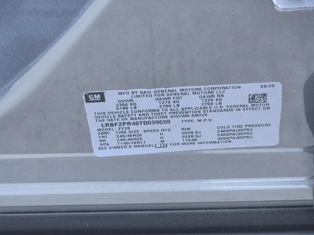 New 2026 Moonstone Gray Metallic Buick Sport Touring image 34
