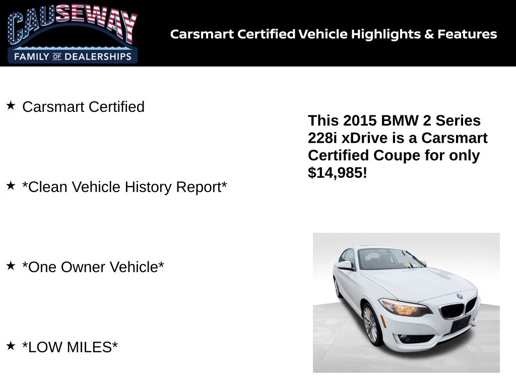 Used 2015 Alpine White BMW 228i image 2