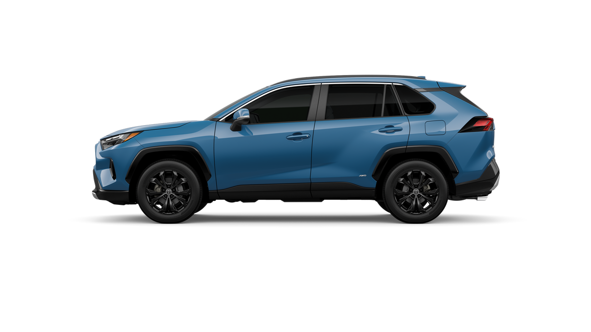 New 2025 Cavalry Blue Toyota Hybrid SE image 3